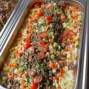 Impossible™ White Ragu(V)<i>with herb-roasted sweet potato</i> ( +$2 per Pax<i>, $2.14 w/GST</i> )