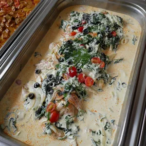 Blackened Snapper <i>with fennel spinach ragu and dill</i>