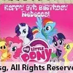 1x LITTLE PONY @$58.9 (Size : 8 Inch (12-18 pax)) (Flavours : Chocolate) (Eggless : No) (Big Candles : 6) (Small Candles : 6)