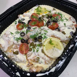 Oven-Baked Sutchi Fillet <i>with caper butter sauce</i>