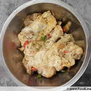 Oven Baked Chicken with Mushroom Cheese
