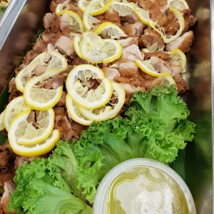 Fried Chicken with Lemon Sauce