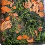 鲍鱼菇菠菜 Spinach w/Abalone Mushroom