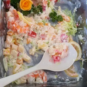 什果沙律虾球 (去壳) Salad Prawn w/ Cocktail (De-Shell)