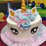 1x Unicorn Buttercream Cake @$70 (Size: 8