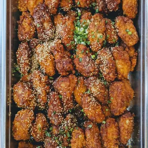 Korean Chicken Wings <i>with soy-garlic glaze</i>