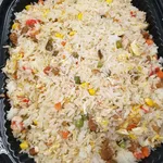 QQ Gua Zai Meat Fried Rice (Veg) <i> with Soy Meat, Char Siew and Eggs </i>