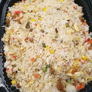 QQ Gua Zai Meat Fried Rice (Veg) <i> with Soy Meat, Char Siew and Eggs </i>