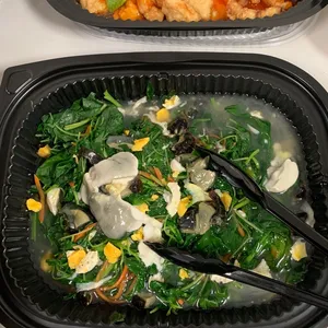 Baby Spinach with Trio Egg