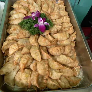 Vegetable Gyoza with Vinegar Dip
