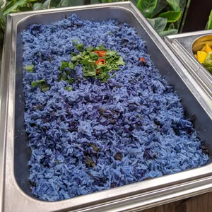 Blue Coconut Rice (V) <i>with butterfly pea flower</i>