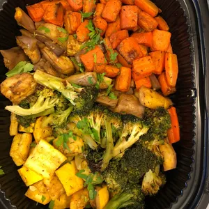 Roasted Rainbow Vegetables (Vg) <i>with broccoli, eggplant, carrot and yellow zucchini</i>
