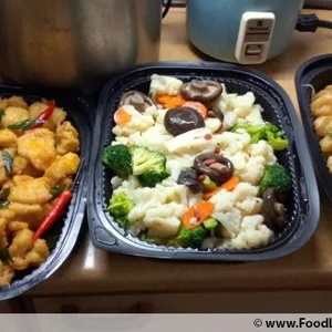 Assorted Vegetables Cauliflower and Broccoli with Mushroom