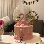 1x Flamingo Cake @$69 (Size: 6 Inch) (Flavours : Salted Caramel)