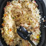 QQ Gua Zai Meat Fried Rice (Veg) <i> with Soy Meat, Char Siew and Eggs </i>