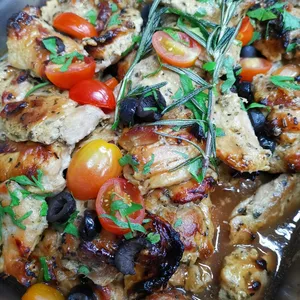Grilled Honey Dijon Oregano Chicken <i> coated with an extremely tantalising glaze </i>