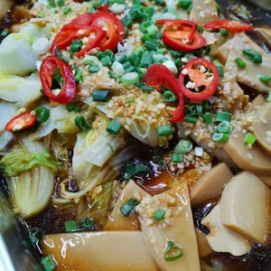 Sauteed Baby Cabbage (V) <i>with bai ling mushroom</i>