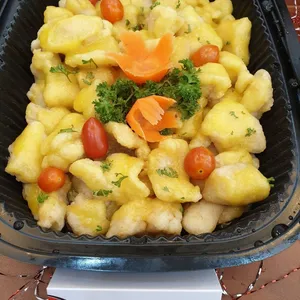 Fish Slices with Pineapple Cream Sauce