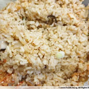 Ajumma-approved Kimchi Fried Rice  (Vg, Spicy)  with shiitake mushroom that's gone wild