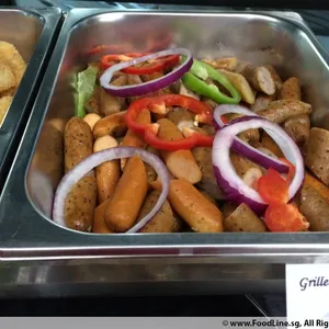 Grilled Premium Sausages with Dip