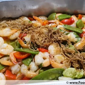 Prawn with Golden Mushrooms 金針菇虾球