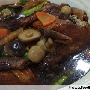 Braised Duck with Sea Cucumber