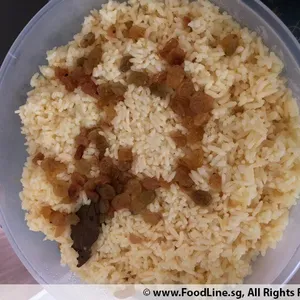 Garlic Butter Rice with Raisins