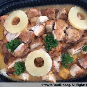 Baked Boneless Chicken with Honey Pineapple Sauce