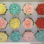 1x Floral Cupcakes (12 Cupcakes) @$38.4 (Flavours: Vanilla) (Quantity: 12 Cupcakes)