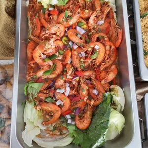 Stirfry Prawn with Chilli Crab Sauce
