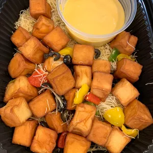 Codfish Tofu Bites <i>with lemon cheese dip</i>