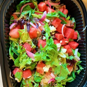 Watermelon & Feta Salad (V) <i>drizzled with black tea vinaigrette</i>