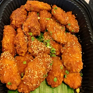 Korean Chicken Wings <i>with soy-garlic glaze</i>