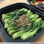 Siew Pak Choy with Garlic Onion <i> sauced with Cantonese Soy, Galic and Fry Shallot </i>
