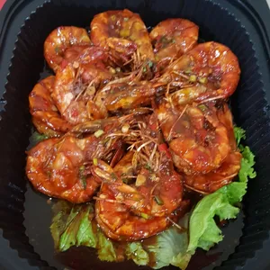 Stir Fried Prawn with Special Sauce 干煎活鲜虾