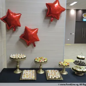 1x Deluxe Party Bundle @$239 (Mini Fruit Tarts: Mini Fruit Tarts - 36 pcs) (Mini Tarts - 36 pcs: Mini Passion Fruit Meringue Tart - 36 pcs) (Mini Special Flavor Tarts - 24 pcs: Mini Salted Caramel Chocolate Tart With Crispy Chocolate Pearls - 24 pcs) (Éclair or Puff - 36 pcs: Mini Cream Puff - 36 pcs) (Mini Cupcakes - 25 pcs: Vanilla - 25 pcs)
