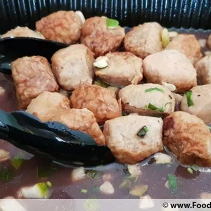 Cranberry Meatballs with Roasted Zucchini<br>