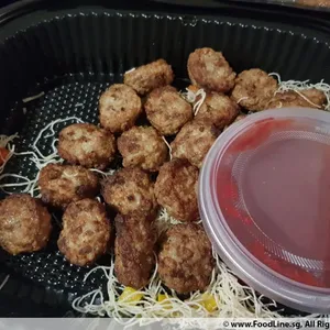 Duck Confit Meatballs <i>with fresh cranberry compote</i>