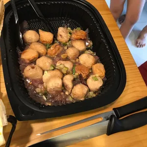Cranberry Meatballs with Roasted Zucchini<br>