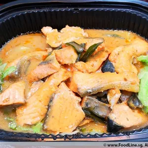 Oven Baked Salmon w/ Mongolia Sauce