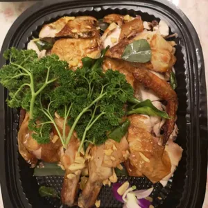 Garlic Infused Roasted Chicken with Thai Garlic Sauce
