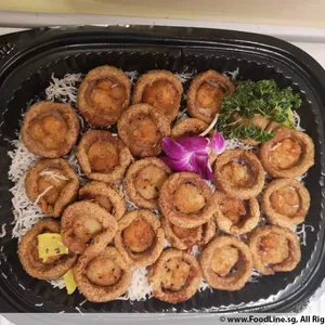 Crispy Scallop in Yam Basket