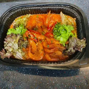 Stirfry Prawn with Chilli Crab Sauce
