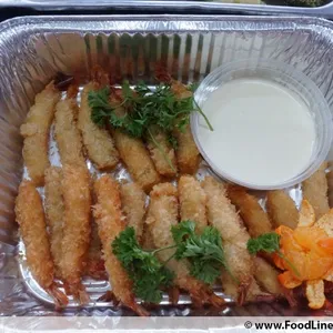 Tempura Prawns w Lemon Mayo 日式炸虾沾柠檬酱