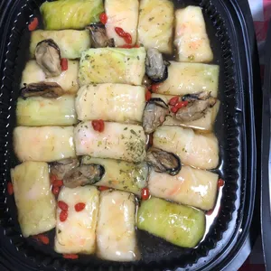 鲍汁蚝⿎翡翠卷<br>
