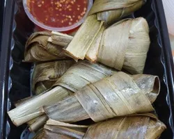 Deep Fried Pandan Leaf Chicken w Thai Chilli 酥炸香兰鸡沾泰式酱 <i>Serves 5 - 6 pax</i> | Customer Photo | Jessie Catering Pte Ltd