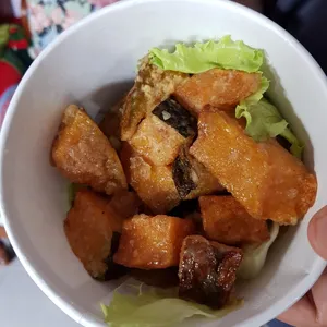 1x Fried Pumpkin with Salted Egg Yolk 旦黄金瓜 @$12