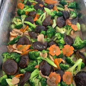 双菇芥兰花 Broccoli w/ Mushroom