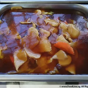 Braised Long Cabbage with Bai Ling Mushroom