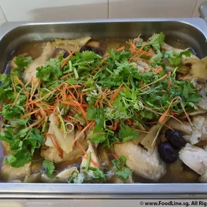 Steamed Fish Bass Fillet HK Style with Superior Sauce